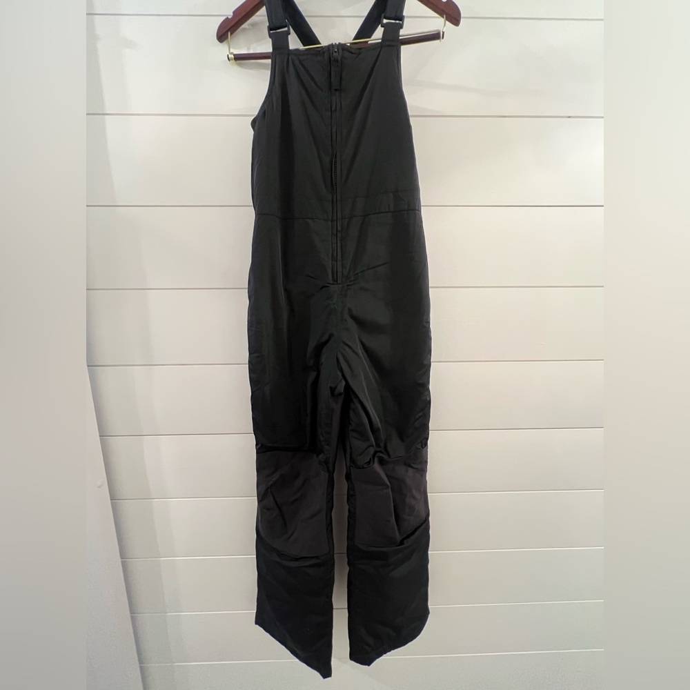 Lands End Black Squall Snow Bibs size L